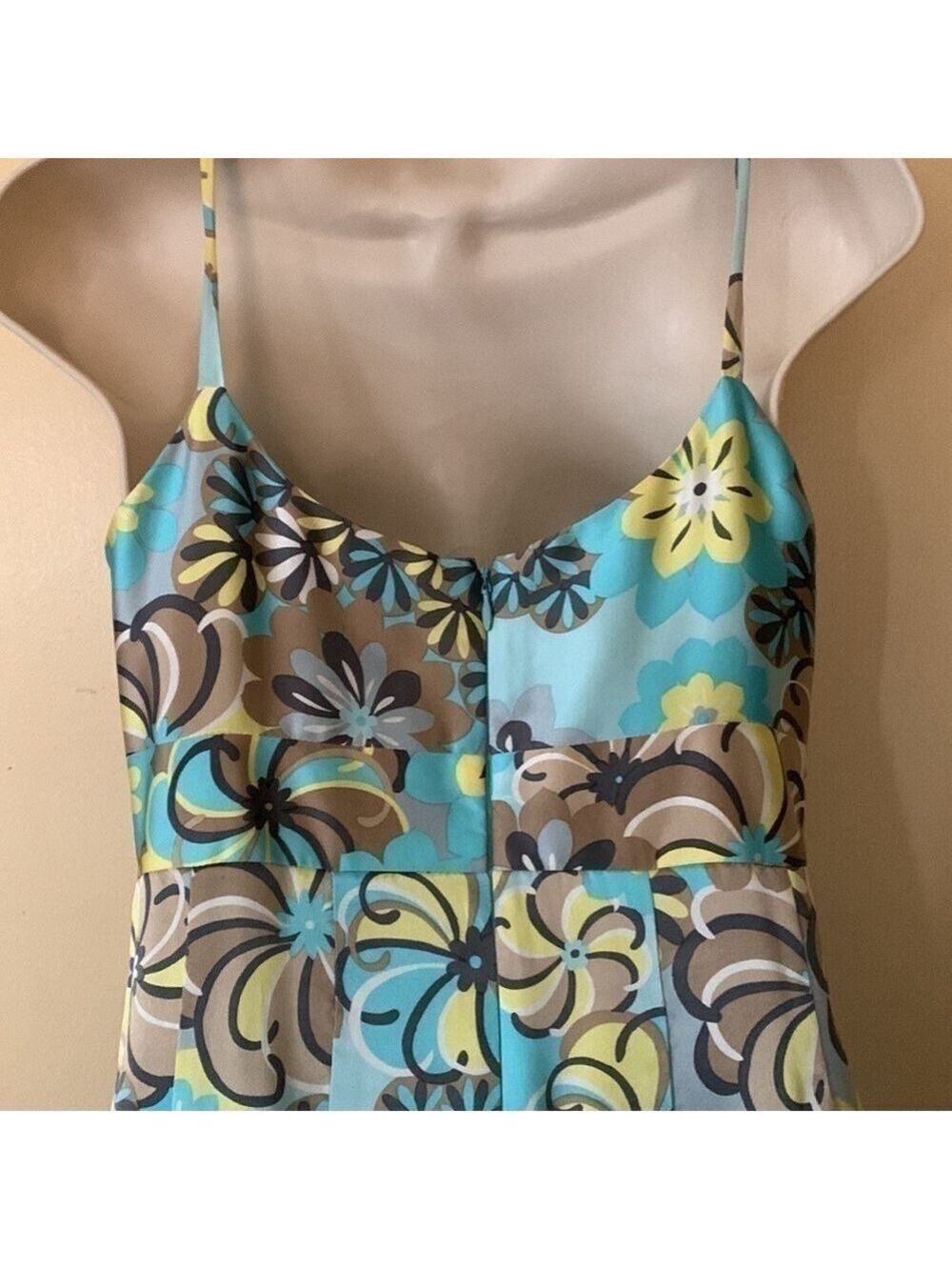 Laundry Shelli Segal Floral Silk Dress size 2 - Picture 5 of 8